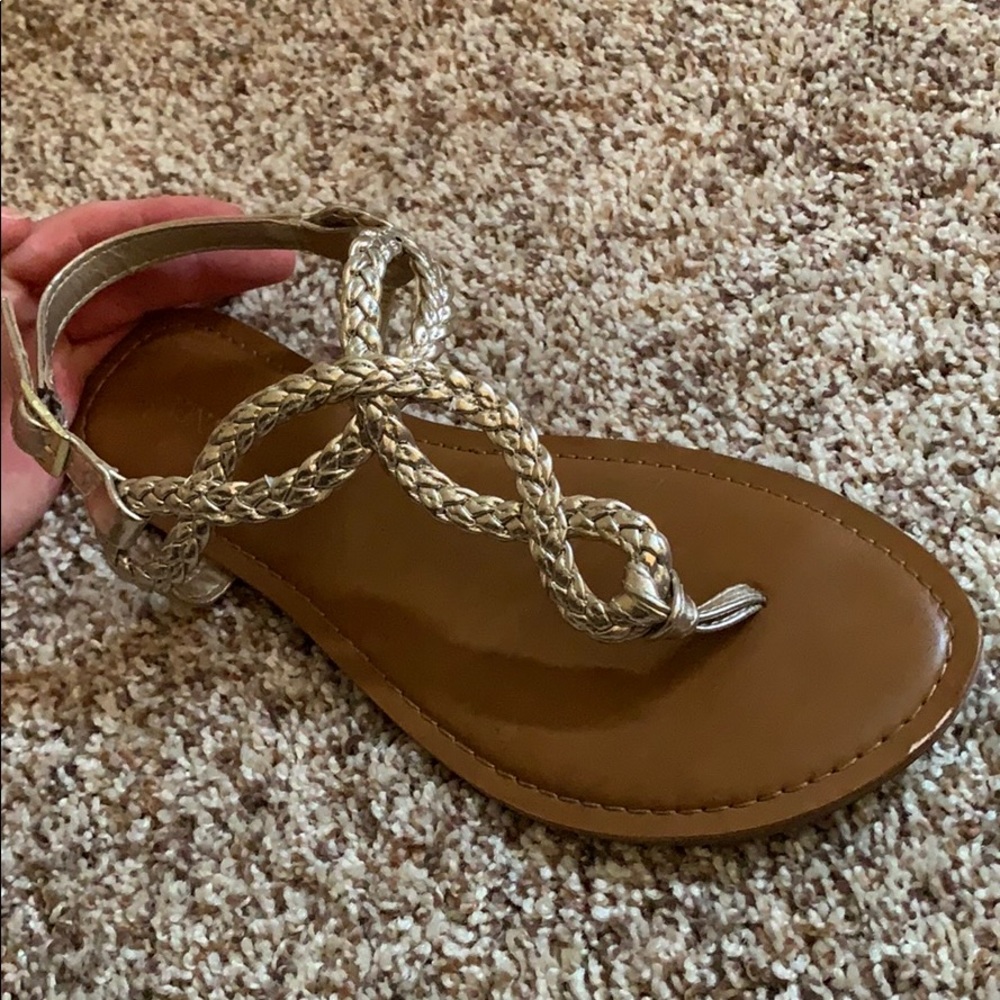 Merona Gold Flat Sandals